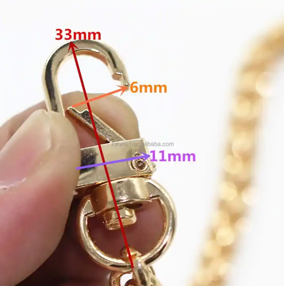 New Product Sale Gold Heavy Duty Steel Chain Bag Parts Accessories Metal Chain