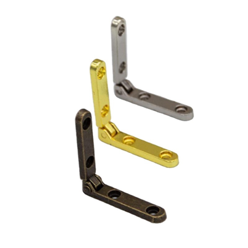 High Quality L shaped 90 Degree Small Metal Quadrant Hinge for Wooden Box