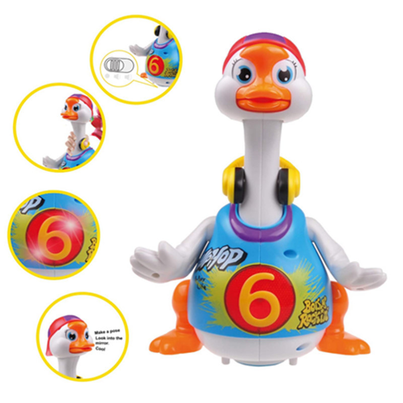 Factory wholesale hot sale high quality interesting kids toy goose With Talking And  Dancing Multifunctional toy