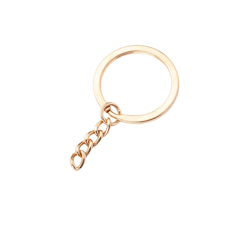 Hot Selling High Quality Products Diy Nickel Keychain Split Key Rings Round Split Key Rings Metal Key Ring