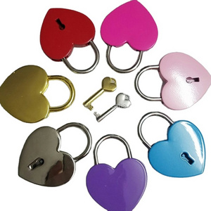 Hot Sale Solid Elegant Brass Double Heart Padlock, Wish Lock, Love Padlock Love Lock