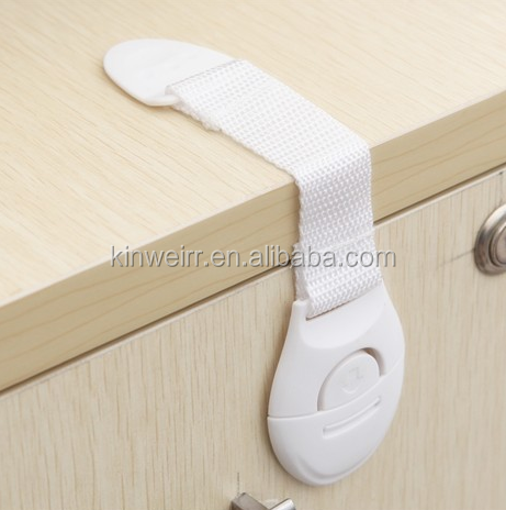 High-Quality Child Proof Cabinet Locks With Adhesive Adjustable Strap Latches Drawer Fridge Toilet  baby safety lock