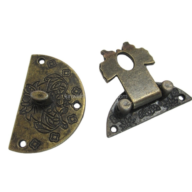 Cabinet Accessories Metal Antique Round Hasp Latch Clasp lock