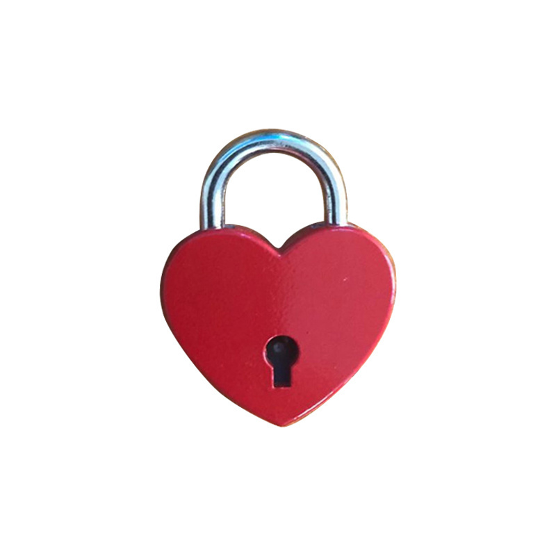 Alloy Heart-shaped Lock With Key,Heart Padlock For Lover Mini Fashion Cute Keyed Padlocks