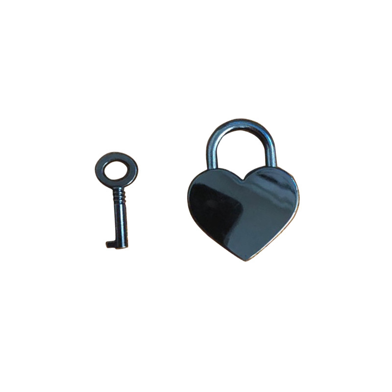 Alloy Heart-shaped Lock With Key,Heart Padlock For Lover Mini Fashion Cute Keyed Padlocks