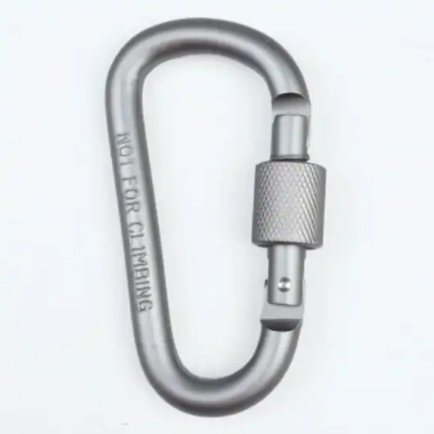 Popular New Product Factory Customization  4.7g Carabiner Swivel Lock Parachuting Carabiner Screw Carabiner