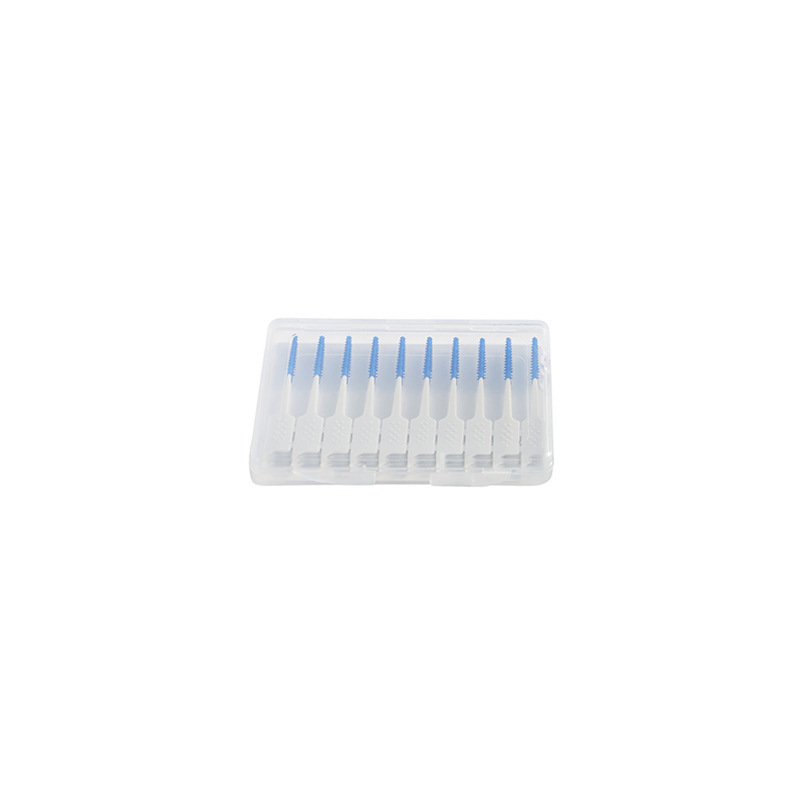 Portable Stock Supply 48*6mm  Rubber Interdental Bristles Gum Massage Toothpicks Interdental Brushes