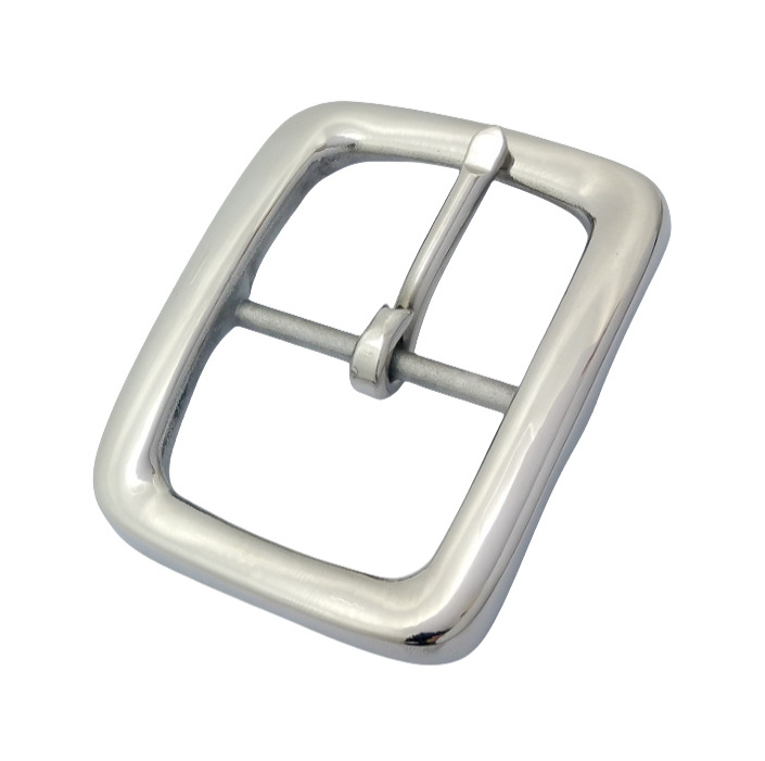 Hot Selling High Quality Silver Solid Brass Pin Buckles Stainless Steel Belt Buckle Metal Pin Belt Buckle