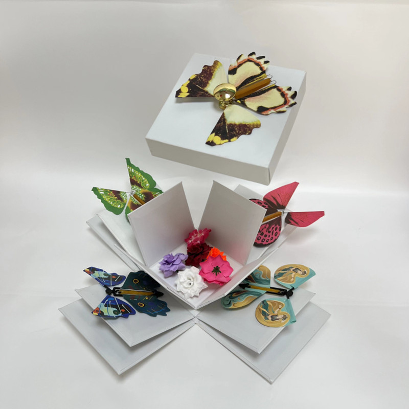 Fashion  Diy Exploding Confetti Boxes for flying Butterfly