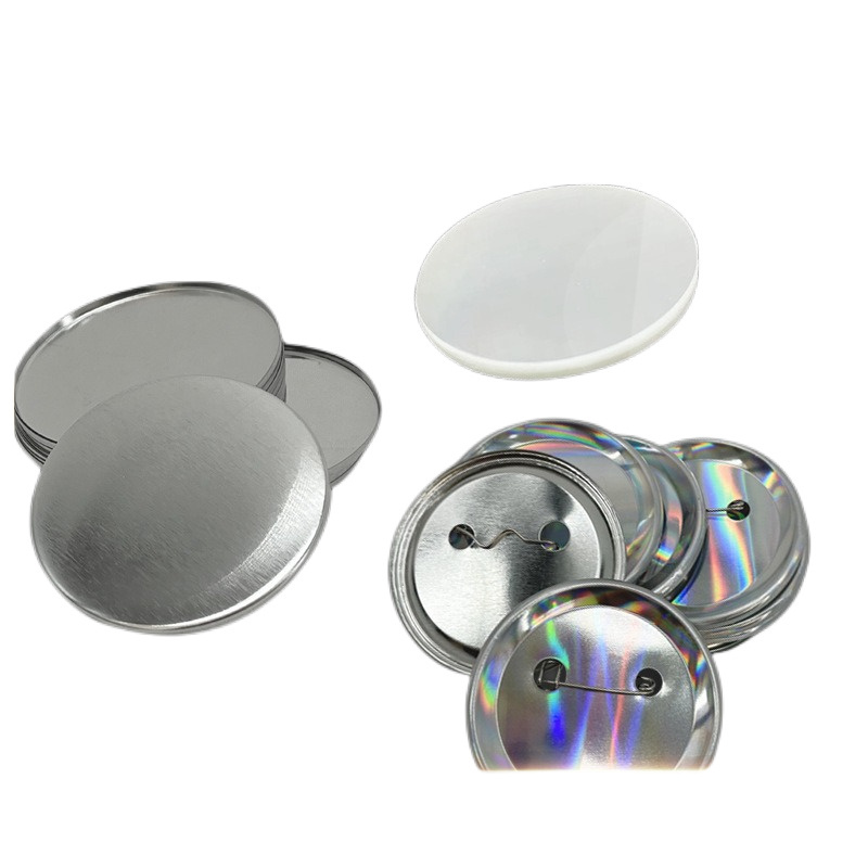 Factory Custom Tin Material Round Pin Button Badge Parts Components Making Materials