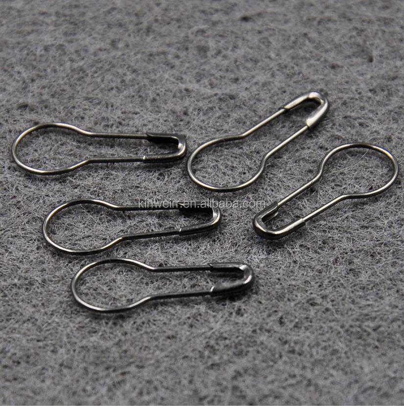 High Quality Clothing Accessories Tag Safety Pins Metal Pear Shaped Safety Pin