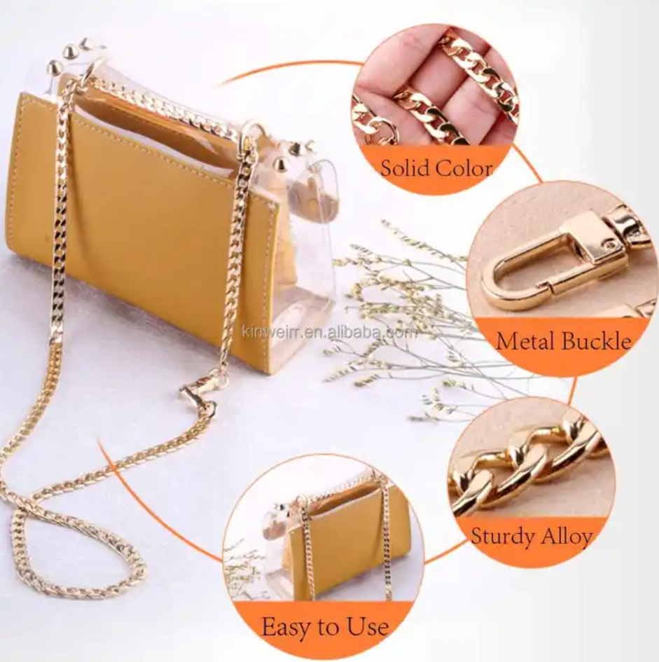 New Product Sale Gold Heavy Duty Steel Chain Bag Parts Accessories Metal Chain