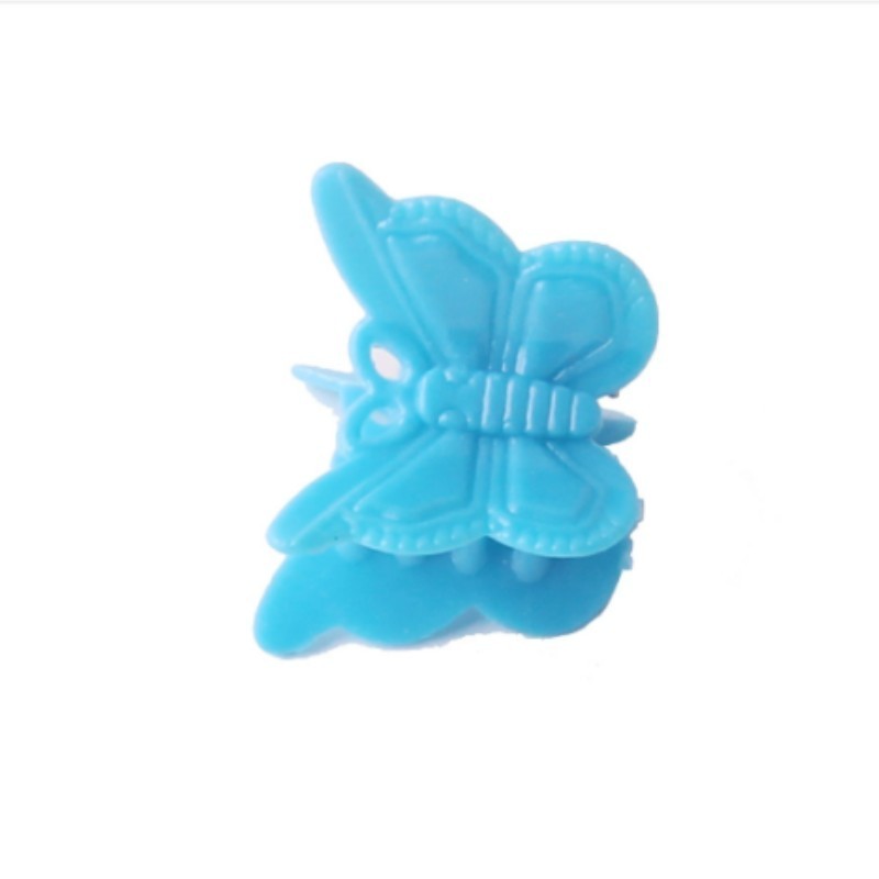 High Quality Wholesale Customized Baby Girls Kids Candy Color Plastic Small Hair Claw Clip Butterfly Matte Hair Claw clip