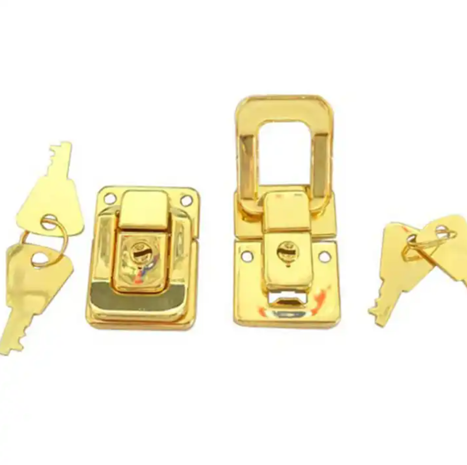 20223 New Product Sale Black Nickel  Gift Box Lock Hasp Latch Jewelry Box Locks  Box Key Locks