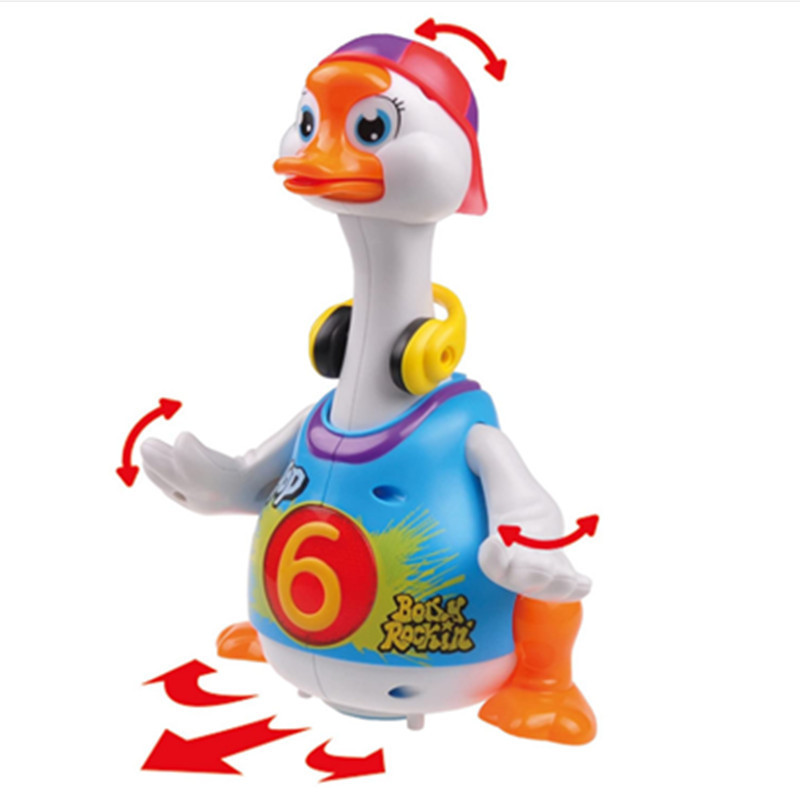 Factory wholesale hot sale high quality interesting kids toy goose With Talking And  Dancing Multifunctional toy