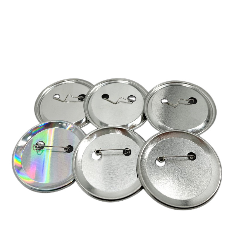 Factory Custom Tin Material Round Pin Button Badge Parts Components Making Materials