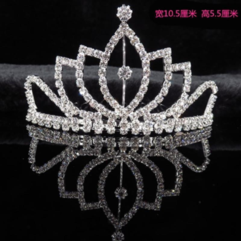 Wholesale Customization Wedding Jewelry Crystal Bridal Hair Accessories Crown Ladies Headwear Flower Boy Hair Accessories