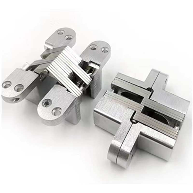 High quality  heavy duty wood hidden cross hardware invisible gate hinge 3d adjustable concealed door hinge