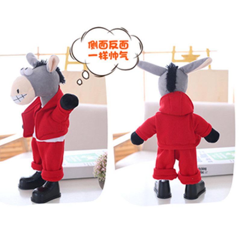 Factory Wholesale Electric Talking Donkey Plush Music Dancing Talking Record Walking Stuffed Toy