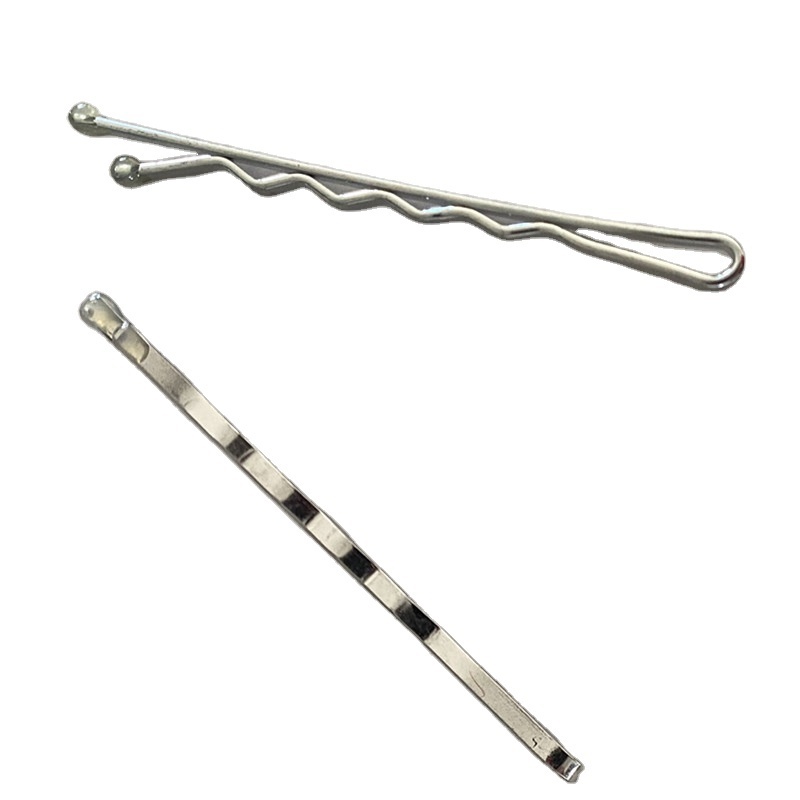 Wholesale 55mm Metal Silver Bobby Pin With Epoxy At The End