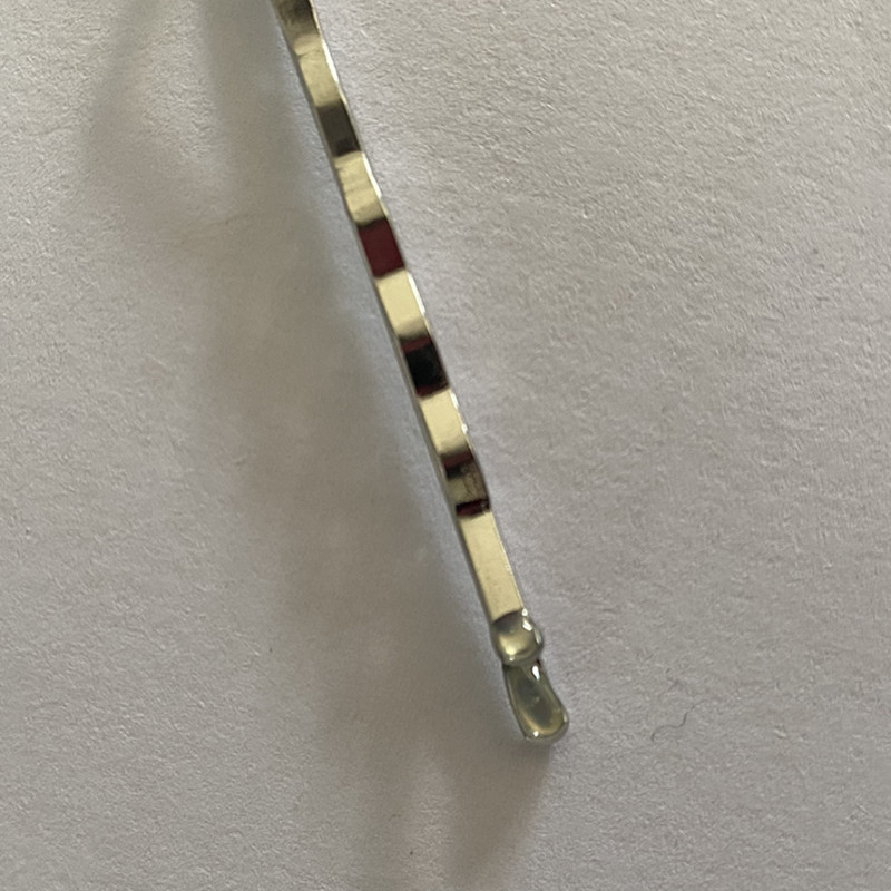 Wholesale 55mm Metal Silver Bobby Pin With Epoxy At The End