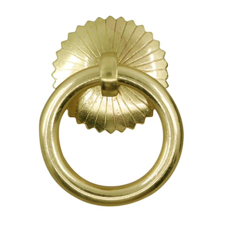 Wholesale Customization Wardrobe Accessories Circular Ring Pull Rings Pure Copper Pull Rings Solid Wood Cabinet Handles