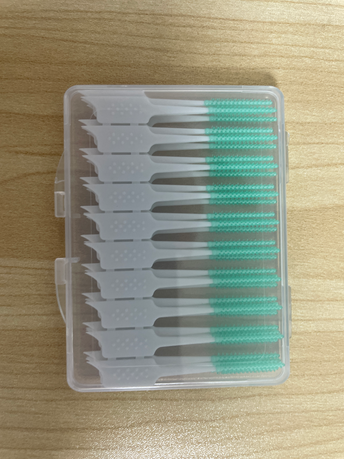 Portable Stock Supply 48*6mm  Rubber Interdental Bristles Gum Massage Toothpicks Interdental Brushes