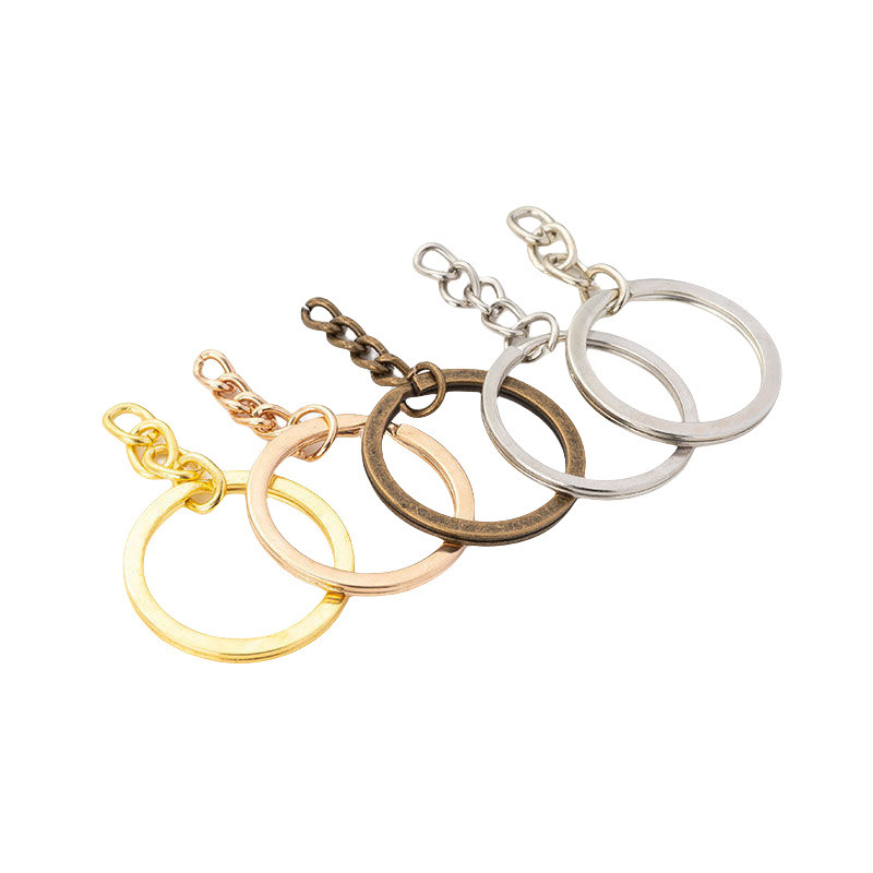 Hot Selling High Quality Products Diy Nickel Keychain Split Key Rings Round Split Key Rings Metal Key Ring