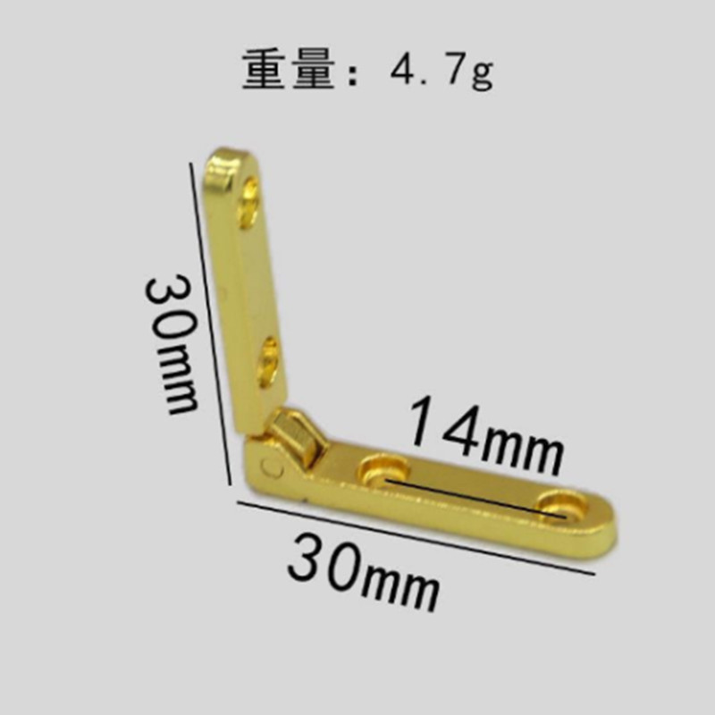 High Quality L shaped 90 Degree Small Metal Quadrant Hinge for Wooden Box