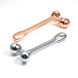 Waterproof Tighten Skin Slimming V Face 3D Massager Roller Tool rose gold uplift massaging Facial Care Massager