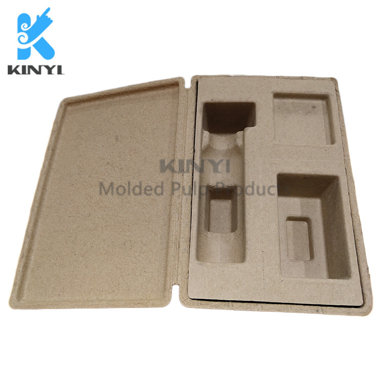 Bio degradable Pulp Molded Packaging Skincare Package Box