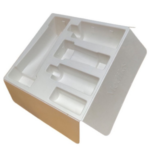 Custom Compostable Molded Pulp Insert to Replace Molded Foam Packaging Tray