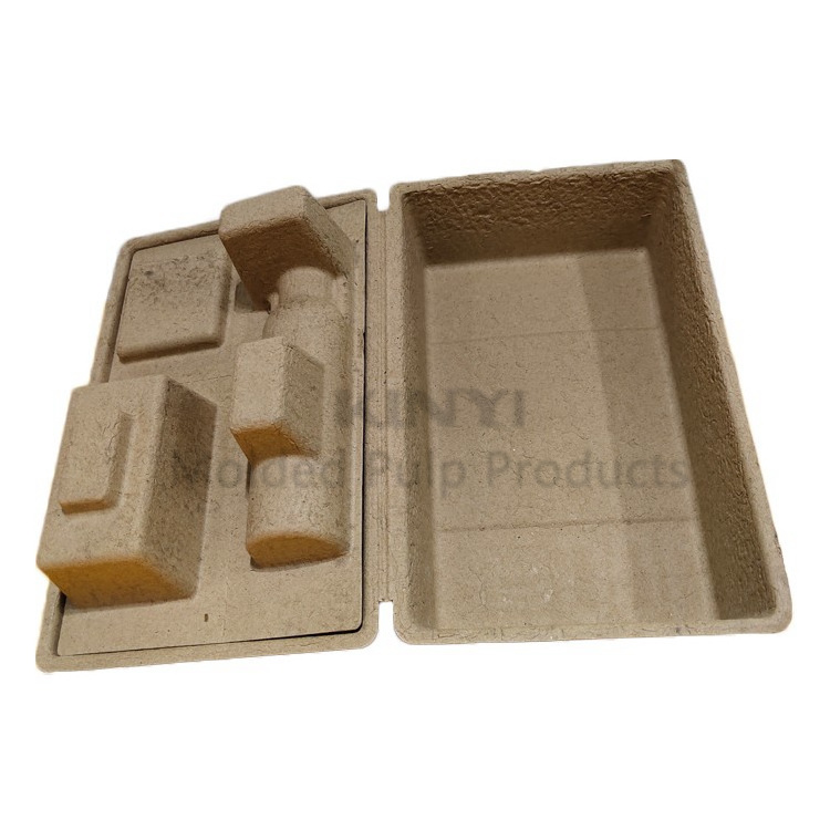 Bio degradable Pulp Molded Packaging Skincare Package Box