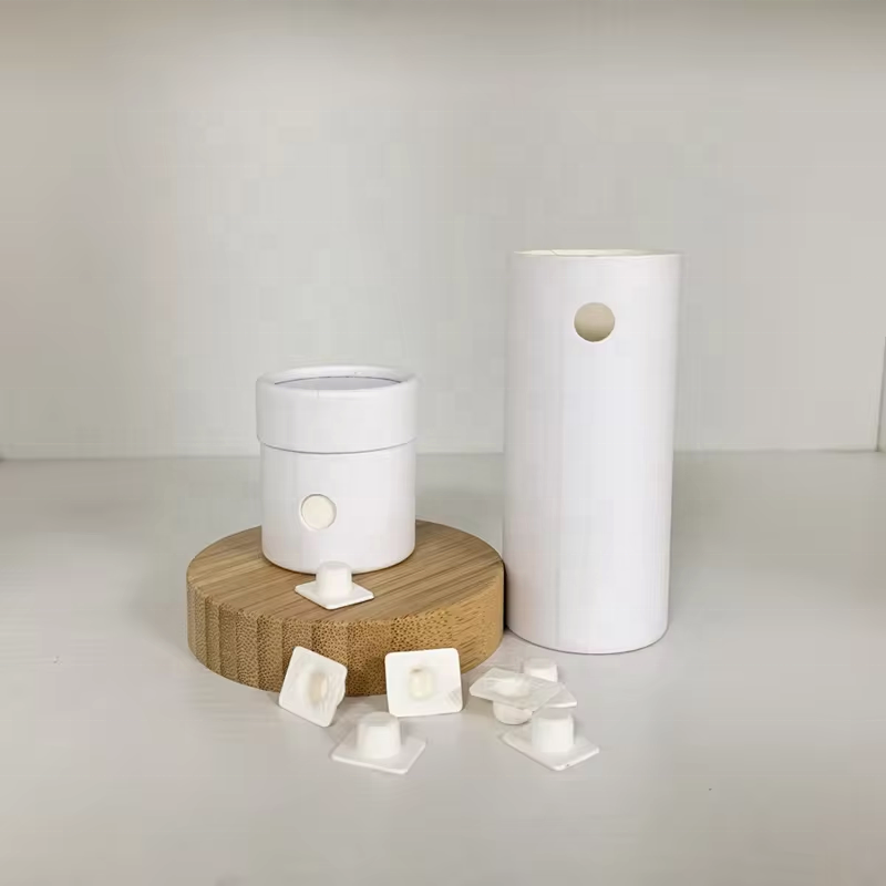 Customized White Cardboard Childproof Child Resistant Cartridge Packing Round Paper Tube with Lock Button