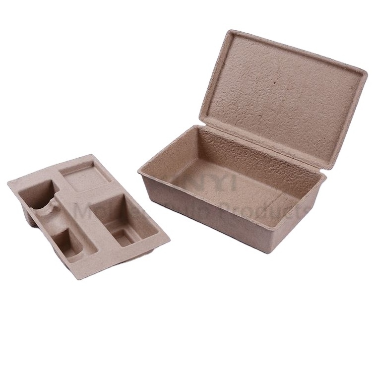 Bio degradable Pulp Molded Packaging Skincare Package Box