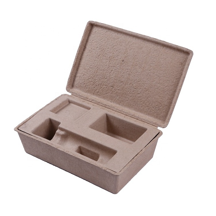 Bio degradable Pulp Molded Packaging Skincare Package Box