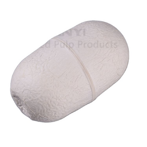 custom biodegradable molded pulp box for sock packaging, oval shape box, ball shape box