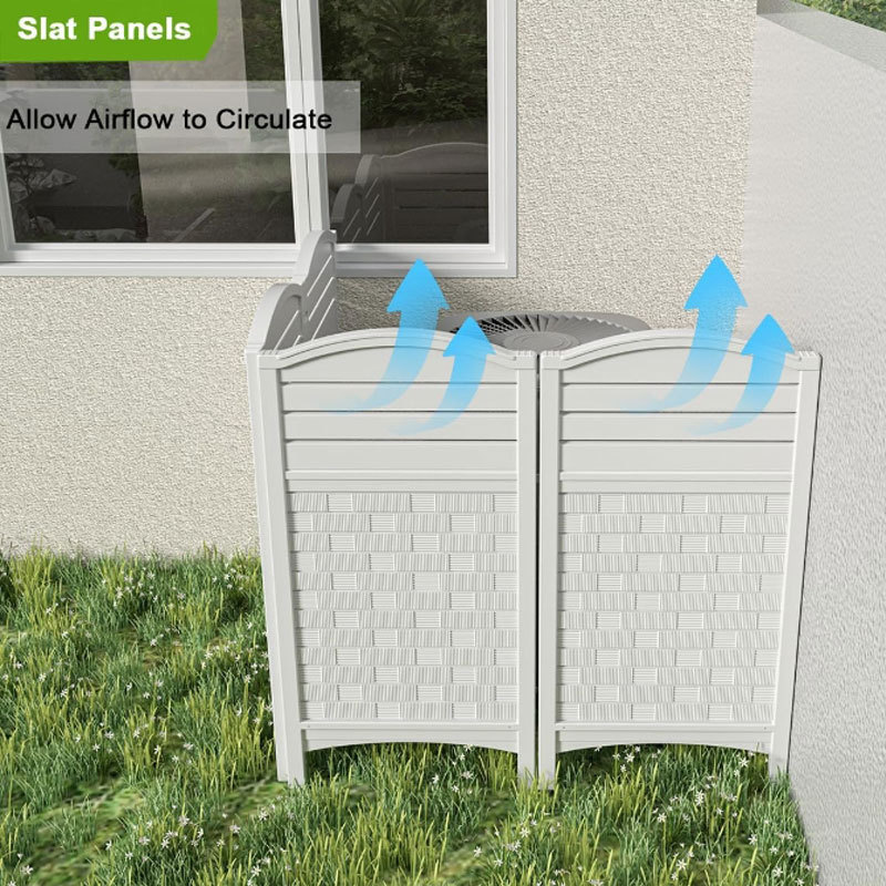 Eco Friendly Plastic Privacy Composite Wall Mouldings Removable Pool Privacy Fence Panels