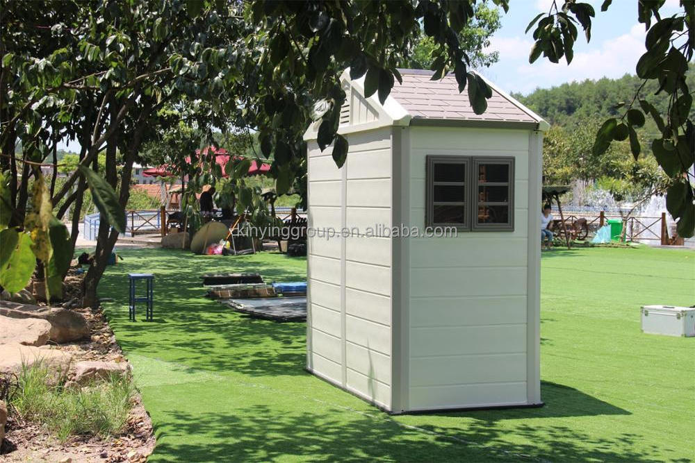 Kinying brand waterproof design low cost mobile house plastic garden shed for sale