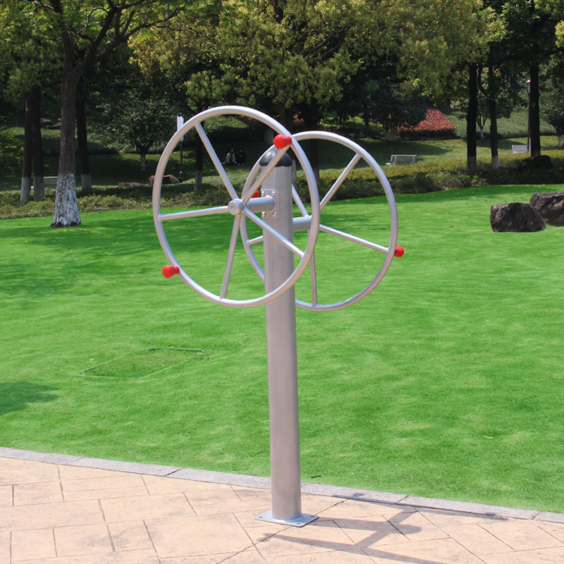 KINPLAY Brand Open Park Gym Exercise Outdoor Sports Equipment Two Wheel Tai Chi Spinner