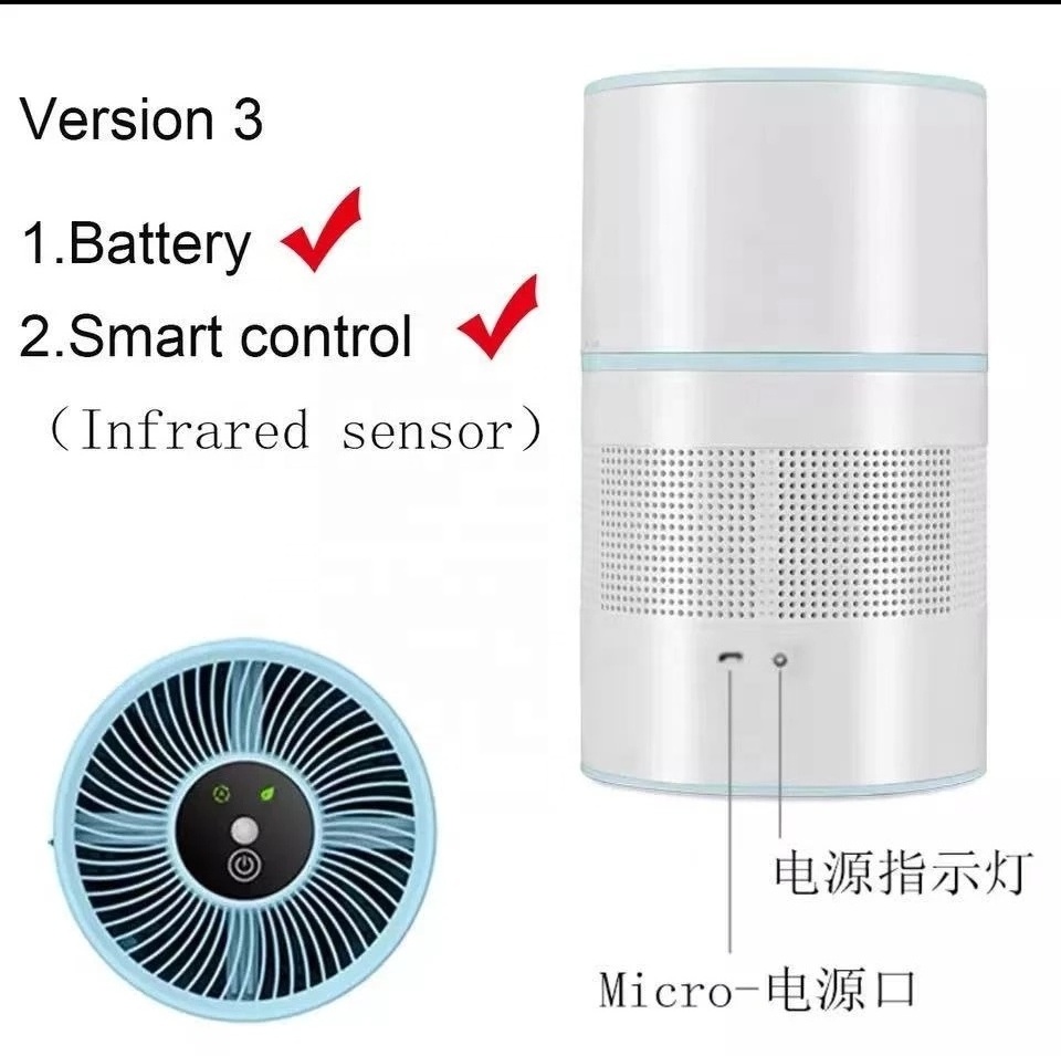 4.Office home kitchen air purifier with ionizer ultra quiet removal of formaldehyde second-hand smoke and odor