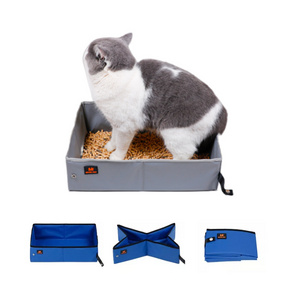 Portable Travel Collapsible Folding Cat Litter Box