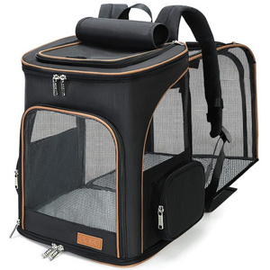 OEM Manufacturer Large Capacity Dog Carrier Cat Expandable Pet Backpack