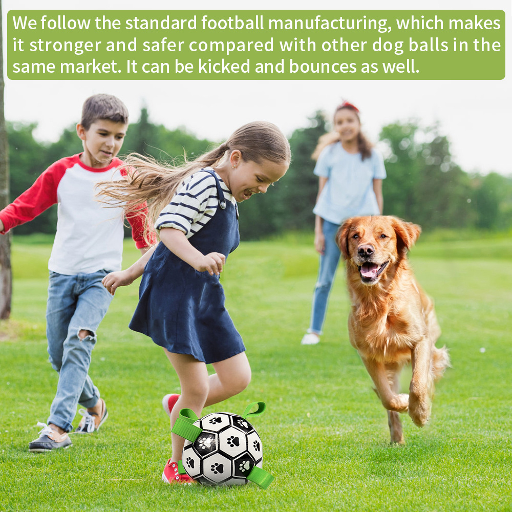 2023 Amazon Hot Selling Manufacturer Wholesale Outdoor Dog Interactive Toys Soccer Ball Durable Bite Resistant Dog Toys