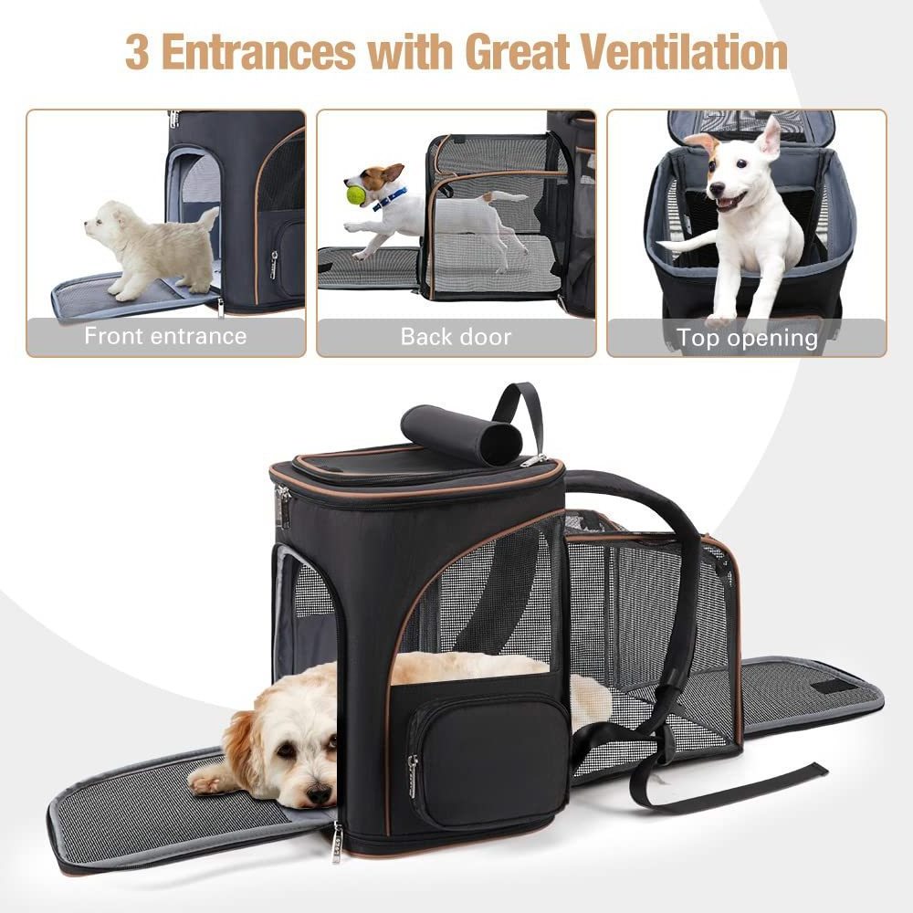 OEM Manufacturer Large Capacity Dog Carrier Cat Expandable Pet Backpack