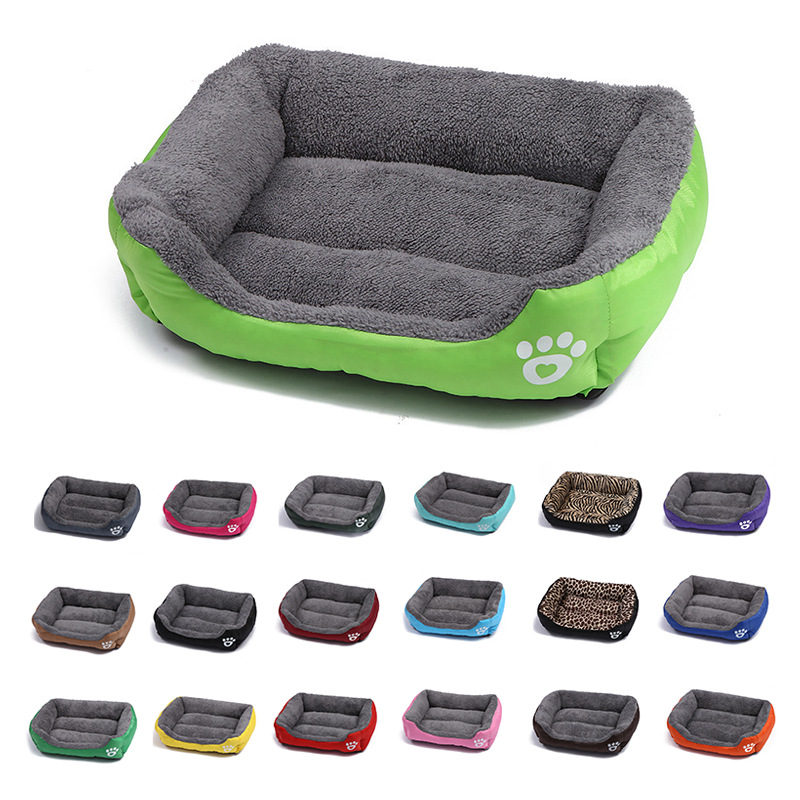 Factory wholesale Custom eco friendly Breathable Dog Sofa Bed Dual Use Double Side Square Rectangle Pet Cat Dog Bed