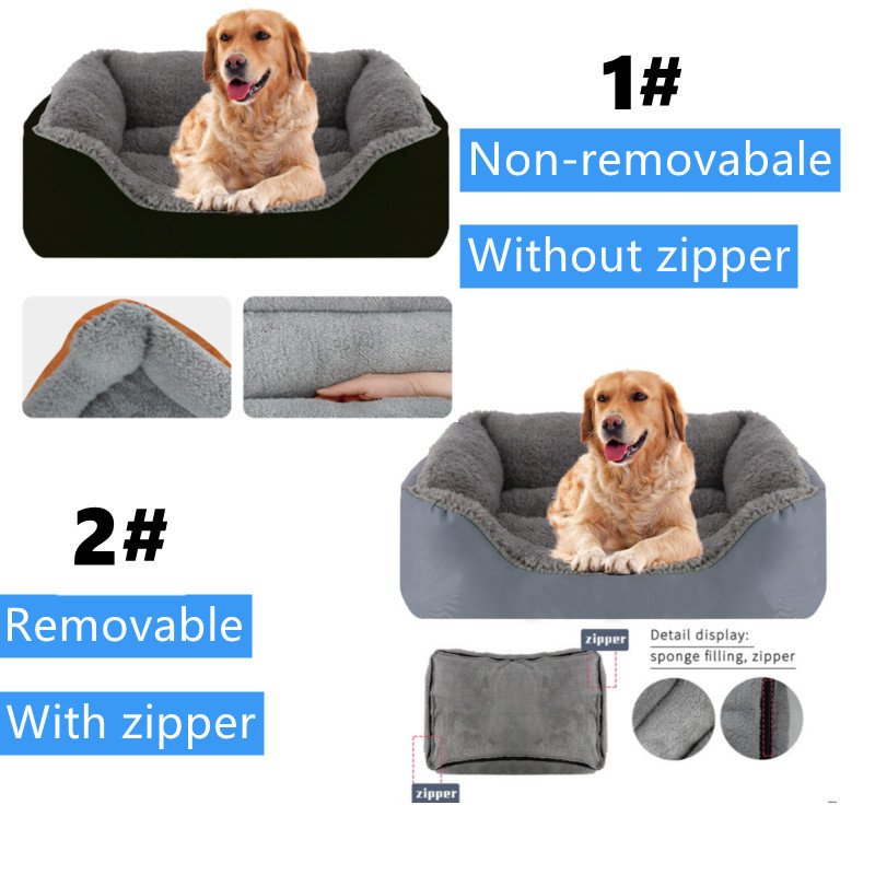 Factory wholesale Custom eco friendly Breathable Dog Sofa Bed Dual Use Double Side Square Rectangle Pet Cat Dog Bed