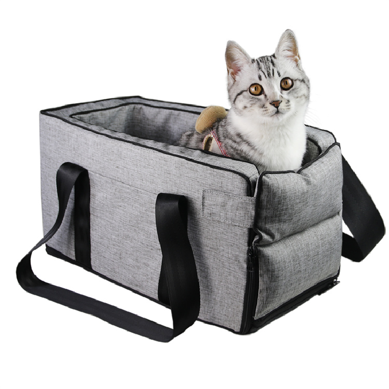 Pet Supplies Wholesale Portable Dog Car Console Armrest Booster Seat Included Safety Tethers