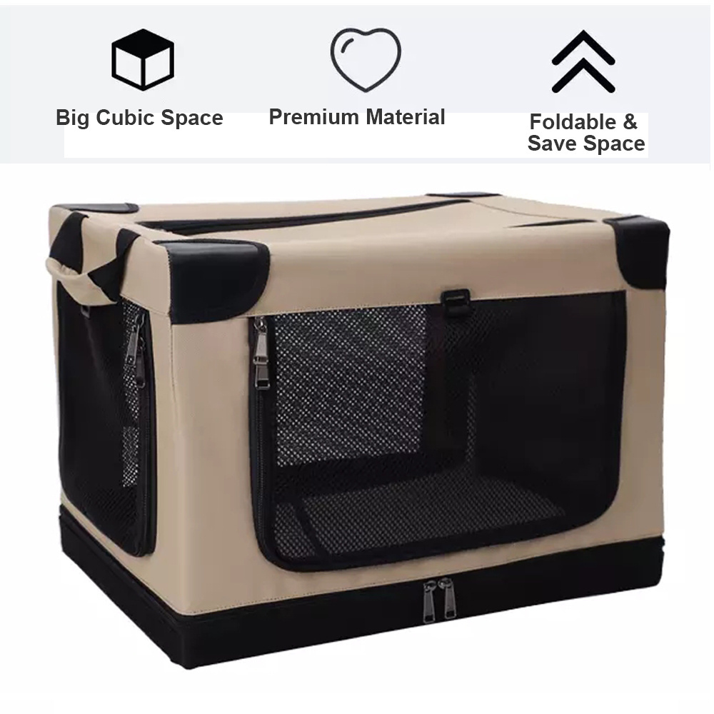 Oxford Fabric Removable Bracket Folding Portable Indoor and Outdoor Travel Soft-sided Dog Crate Kennel