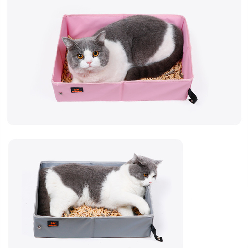 Portable Travel Collapsible Folding Cat Litter Box